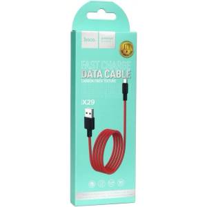 hoco. X29 червен кабел от USB-A до micro USB с дължина 1 м (HC089759) (HC089759)