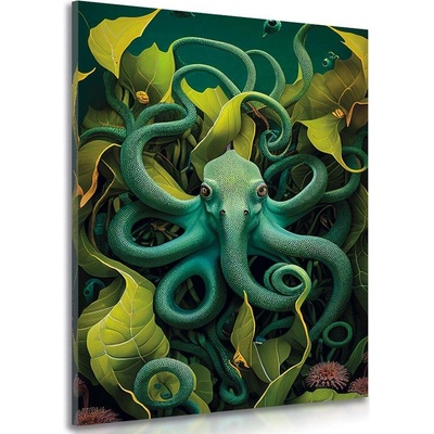 Obraz surrealistická chobotnice - 20x30