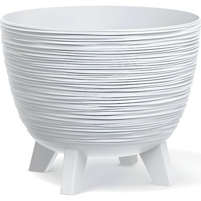 PROSPERPLAST Kvetináč FURU biely 29cm