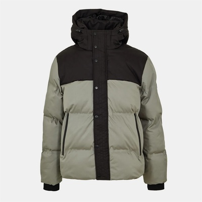 Everlast Яке Everlast Men's Water Resistant Windproof Hooded Short Puffer Jacket - Khaki/Black