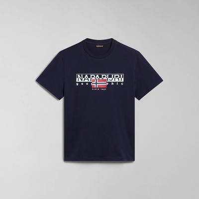 Napapijri pánské tričko s krátkým rukávem S-AYLMER NP0A4HTO1761 Tmavě modrá