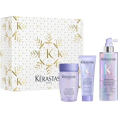Kérastase Blond Absolu šampón Bain Lumière 80 ml + starostlivosť Cicaflash 75 ml + Blonde Guard 190 ml darčeková sada