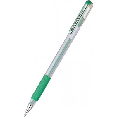 Pentel Ролер Pentel Hybrid METAL K118M, дебелина на писане 0.8mm, цвят на писане зелен