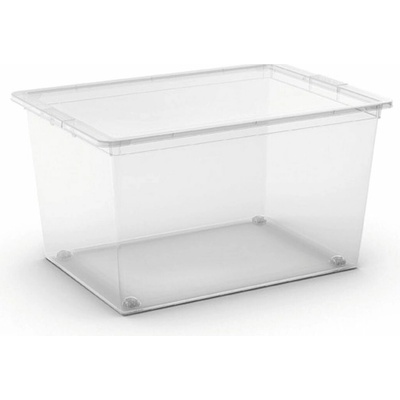 KIS C BOX 008417WHTR Box 50 l, priehľadný s kolieskami