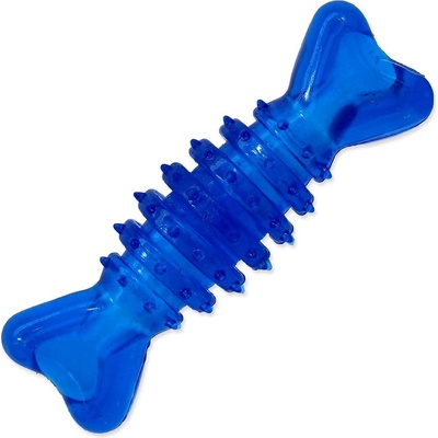 Dog Fantasy kosť valec gumová modrá 12 cm