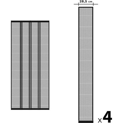 Delight síť proti hmyzu na dveře 11608BK černá – Hledejceny.cz