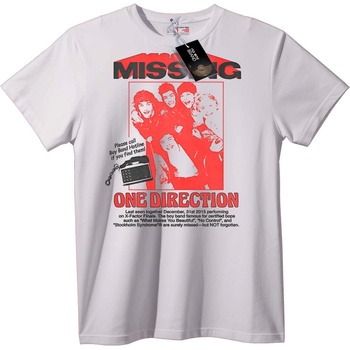 NOONEBRAND Тениска Missing на One Direction - 5XL, White