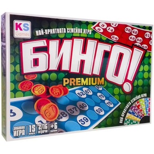 KS GAMES Бинго Премиум - Настолна игра за деца 6+