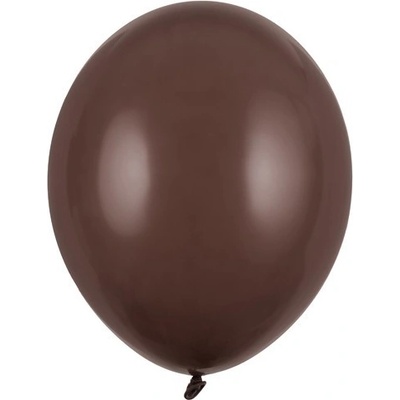 PartyDeco Balónek hnědý pastelový 27 cm hnědé nafukovací pastelové balónky na svatbu party oslavy