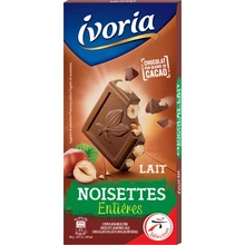 Ivoria Mléčná čokoláda 33% s praženými lískovými oříšky 200 g