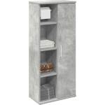vidaXL Шкаф за баня с държач за ролки, бетонно сив, 39x22x90 см (858527)