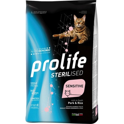 Prolife Cat Sterilized Sensitive Pork & Rice 2 x 7 kg