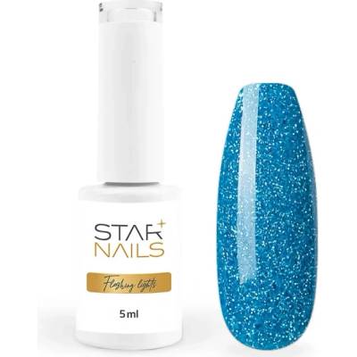 Polish Flashing Lights Uv Led gel Sapphire- azurově modrý gel lak 026 5ml