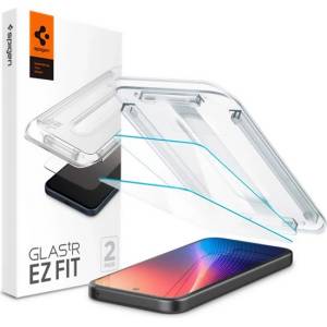 Spigen Google Pixel 9a SPIGEN EZ FIT защитно стъкло за екран 2бр. 2.5D, 9H + рамка, TRANSFER AGL08938 (AGL08938)