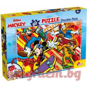 Lisciani Пъзел lisciani 86535 - 60 части - Мики Маус, двулицев пъзел (li86535)