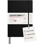 Leuchtturm1917 Daily Calendar 2027 A4+ (Master) - English, Black, 225 x 315 mm, January-December (12 months), 1 page per day, hourly grid 7: 00-22: 00, hardcover, 100 g/m2 paper - 400323 (400323)