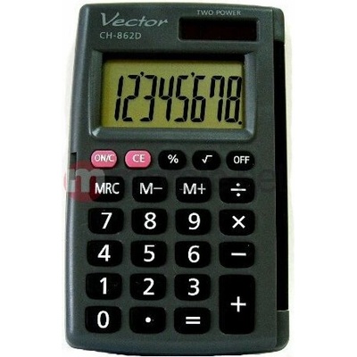 Vector Kapesní kalkulačka s krytem KAV CH-862D
