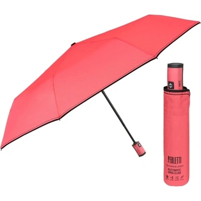 Дамски автоматичен Open-Close чадър Perletti Technology 21805, Неоново розов