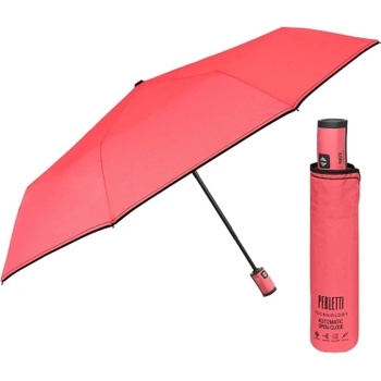 Дамски автоматичен Open-Close чадър Perletti Technology 21805, Неоново розов