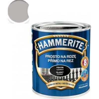 Hammerit přímo na rez 2,5l hladký - stříbrný