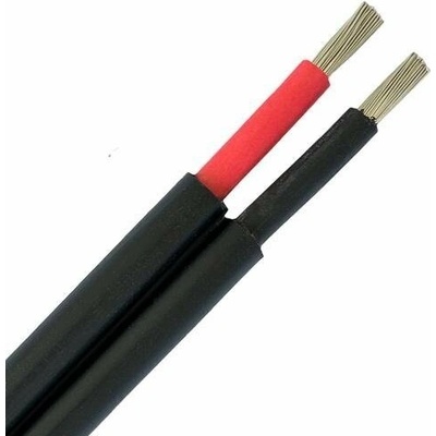 MHPower H1Z2Z2-K 2x 6mm2 1500V černý dvojitý 100m