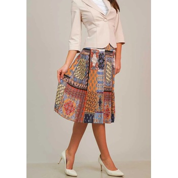 Image 1 of Radek's collection Дамска дълга пола плисе на цветя 52112-311