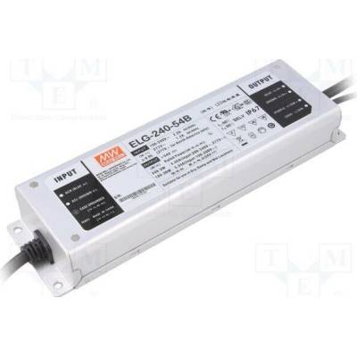 MEAN WELL ELG-240-54B Napájecí zdroj: spínaný; LED; 240W; 54VDC; 4,45A; 100÷305VAC; IP67