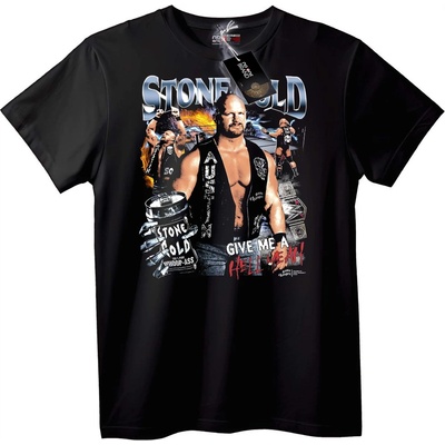 NOONEBRAND Тениска Stone Cold Steve Austin - 2XL, Black