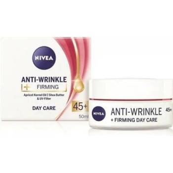 Nivea Anti-Wrinkle + Firming Day Care 45+ - Стягащ дневен крем за лице против бръчки 50мл