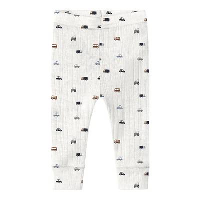 Панталони Name it Wang Needle pants - White (Snow White / Small Cars)
