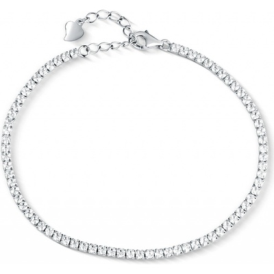 JwL Luxury Pearls Luxusný strieborný tenisový náramok so zirkónmi JL0849