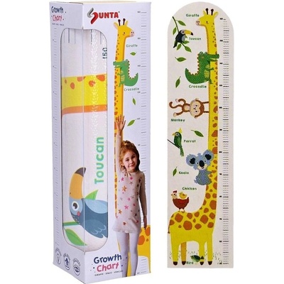 Wiky detský meter na stenu penový žirafa 120 cm