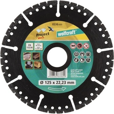 Wolfcraft Diamantový rezací kotúč 125 mm 8336000