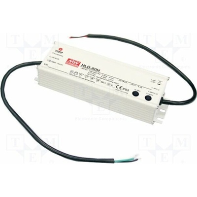 MEAN WELL HLG-80H-12A Napájecí zdroj: spínaný; LED; 60W; 12VDC; 3÷5A; 90÷305VAC; IP65