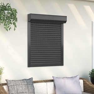 vidaXL Ролетна щора Антрацит 70 x 100 cm Алуминий и полиреутан (42047063)
