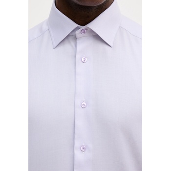 Eton Памучна риза Eton в лилаво с кройка по тялото с класическа яка 100013943 (100013943)