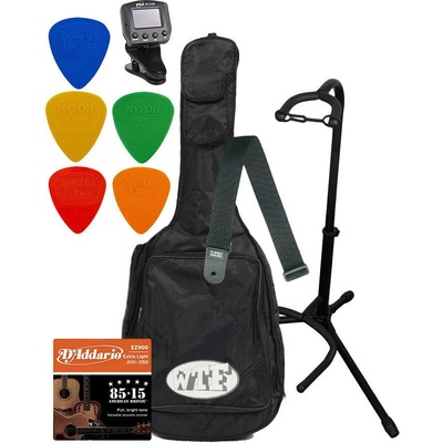 Madarozzo Acoustic Guitar Accessories Pack Калъф за акустична китара Black (ACOUSTIC-GUITAR-PACK-SET)