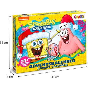 CRAZE SpongeBob adventný kalendár 2024