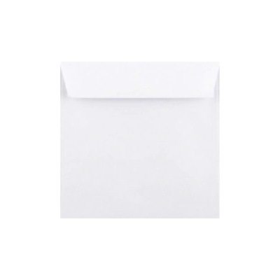 Obálka farebná štvorc. 120g,155x155mm s pásikom,biela (bal=5ks)
