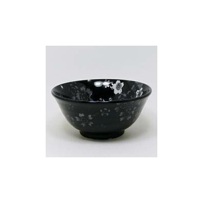 Amana Japonská porcelánová miska SAKURA černo bílá 15 cm
