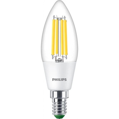 Philips LED žiarovka E14 B35 2,3W = 40W 485lm 4000K Neutrálne vlákno Ultra Efficient