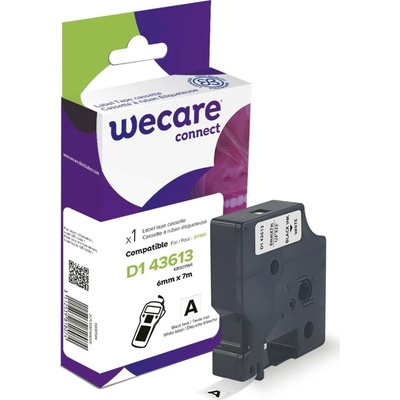 páska ´wecare´ DYMO S0720780, 43613 D1,Black/White,6mm*7m