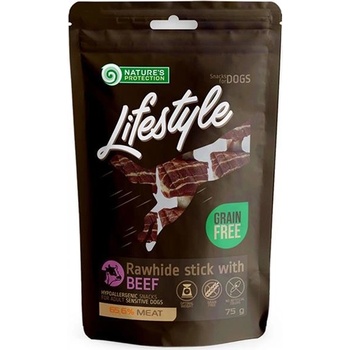 Pamlsok Natures P Lifestyle dog rawhide foaming sticks with beef 12x75 g