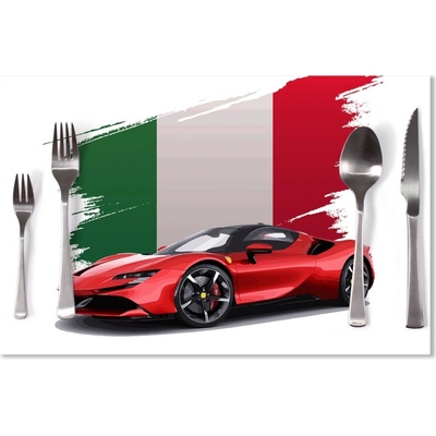 Sablio Prestieranie Ferrari Talianska vlajka 40x30cm