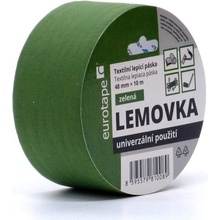 Eurotape Lemovka textilná lepiaca páska 48 mm x 10 m zelená