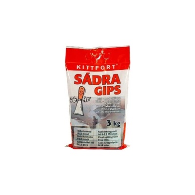 Kittfort Sádra biela modelárska 3kg Kittfort