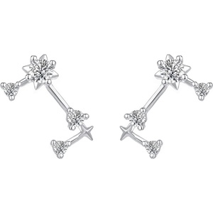 Silenti Jewelry Сребърни обеци "Съзвездие Овен