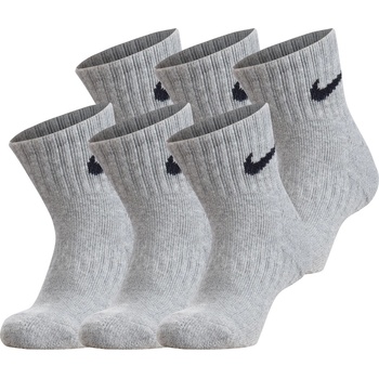 Image 1 of Nike Детски чорапи Nike Swoosh Performance Quarter Sock 6 Pack Childrens - Grey