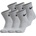 Nike Детски чорапи Nike Swoosh Performance Quarter Sock 6 Pack Childrens - Grey