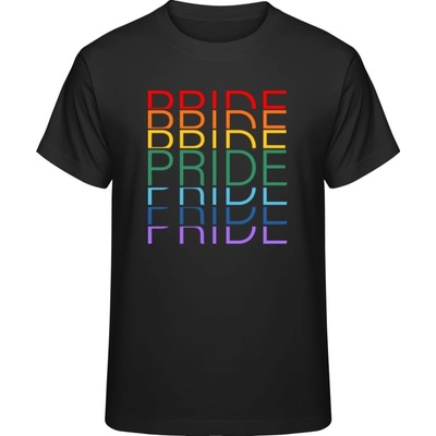 Premium tričko Dúhový dizajn Pride Pride Pride čierne
